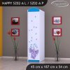 Skříň Happy SZ02 - stříkající sloník (Barva bílá, Otevírání dvířek pravé, Vnitřek skříně šatní tyč)