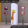 Skříň Happy SZ02 - veselý zvěřinec (Barva bílá, Otevírání dvířek pravé, Vnitřek skříně šatní tyč)