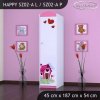 Skříň Happy SZ02 - začarovaný domeček (Barva bílá, Otevírání dvířek pravé, Vnitřek skříně šatní tyč)