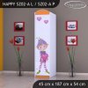 Skříň Happy SZ02 - zamilovaný skřítek (Barva bílá, Otevírání dvířek pravé, Vnitřek skříně šatní tyč)