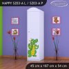 Skříň Happy SZ03 - drak (Barva bílá, Otevírání dvířek pravé, Vnitřek skříně šatní tyč)
