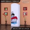 Skříň Happy SZ04 - velká loď (Barva bílá, Otevírání dvířek pravé, Vnitřek skříně šatní tyč)