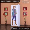 Skříň Happy SZ04 - princ a princezna (Barva bílá, Otevírání dvířek pravé, Vnitřek skříně šatní tyč)