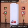 Skříň Happy SZ04 - hasičské auto (Barva bílá, Otevírání dvířek pravé, Vnitřek skříně šatní tyč)