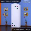 Skříň Happy SZ05 - barevný želvík (Barva bílá, Otevírání dvířek pravé, Vnitřek skříně šatní tyč)