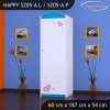 Skříň Happy SZ05 - medvídek se srdcem (Barva bílá, Vnitřek skříně šatní tyč)