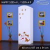 Skříň Happy SZ05 - pejsek a kočička (Barva bílá, Otevírání dvířek pravé, Vnitřek skříně šatní tyč)