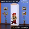 Skříň Happy SZ05 - pirát (Barva bílá, Otevírání dvířek pravé, Vnitřek skříně šatní tyč)