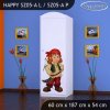 Skříň Happy SZ05 - pirát (Barva bílá, Otevírání dvířek pravé, Vnitřek skříně šatní tyč)