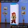 Skříň Happy SZ05 - pirát (Barva bílá, Otevírání dvířek pravé, Vnitřek skříně šatní tyč)