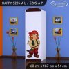 Skříň Happy SZ05 - pirát (Barva bílá, Otevírání dvířek pravé, Vnitřek skříně šatní tyč)