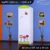 Skříň Happy SZ05 - včelka (Barva bílá, Otevírání dvířek pravé, Vnitřek skříně šatní tyč)