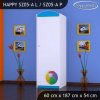 Skříň Happy SZ05 - slon s balonkem (Barva bílá, Otevírání dvířek pravé, Vnitřek skříně šatní tyč)