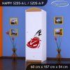 Skříň Happy SZ05 - závod F1 (Barva bílá, Otevírání dvířek pravé, Vnitřek skříně šatní tyč)