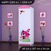 Skříň Happy SZ05 - začarovaný domeček (Barva bílá, Otevírání dvířek pravé, Vnitřek skříně šatní tyč)