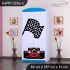 Skříň Happy SZ06 - ferrari (Barva bílá, Vnitřek skříně šatní tyč)