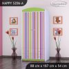 Skříň Happy SZ06 - barevné pásky (Barva bílá, Vnitřek skříně šatní tyč)