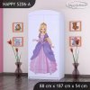 Skříň Happy SZ06 - princ a princezna (Barva bílá, Vnitřek skříně šatní tyč)
