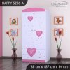 Skříň Happy SZ06 - víla se srdcem (Barva bílá, Vnitřek skříně šatní tyč)