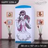 Skříň Happy SZ06 - monster toralei (Barva bílá, Vnitřek skříně šatní tyč)