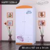 Skříň Happy SZ06 - motýlek (Barva bílá, Vnitřek skříně šatní tyč)