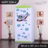 Skříň Happy SZ06 - letadlo (Barva bílá, Vnitřek skříně šatní tyč)