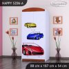 Skříň Happy SZ06 - závod (Barva bílá, Vnitřek skříně šatní tyč)