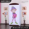 Skříň Happy SZ06 - zamilovaný skřítek (Barva bílá, Vnitřek skříně šatní tyč)