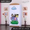 Skříň Happy SZ06 - zoo (Barva bílá, Vnitřek skříně šatní tyč)
