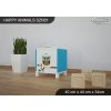 Noční stolek Animals SZN01 - AM01 (Barva bílá)