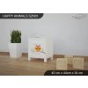 Noční stolek Animals SZN01 - AM02 (Barva bílá)