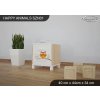 Noční stolek Animals SZN01 - AM02 (Barva bílá)