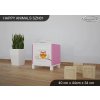 Noční stolek Animals SZN01 - AM02 (Barva bílá)