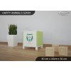 Noční stolek Animals SZN01 - AM03 (Barva bílá)