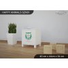 Noční stolek Animals SZN01 - AM03 (Barva bílá)
