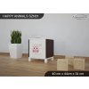 Noční stolek Animals SZN01 - AM04 (Barva bílá)