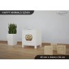 Noční stolek Animals SZN01 - AM05 (Barva bílá)
