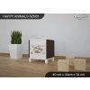 Noční stolek Animals SZN01 - AM07 (Barva bílá)