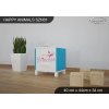 Noční stolek Animals SZN01 - AM09 (Barva bílá)