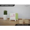 Noční stolek Animals SZN01 - AM09 (Barva bílá)