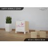 Noční stolek Animals SZN01 - AM09 (Barva bílá)