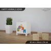 Noční stolek Animals SZN01 - AM11 (Barva bílá)