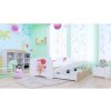 Dětská postel Happy pro dvě děti - medvídek s balónky (Barva bílá, Velikost spací plochy 160x80, Krátká zábrana ne)