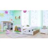 Dětská postel Happy pro dvě děti - veselý zvěřinec (Barva bílá, Velikost spací plochy 160x80, Krátká zábrana ne)