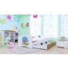 Dětská postel Happy pro dvě děti - slimák (Barva bílá, Velikost spací plochy 160x80, Krátká zábrana ne)