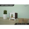 Noční stolek Animals SZN03 - AM01 (Barva bílá, Otevírání dvířek pravé)