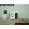 Noční stolek Animals SZN03 - AM03 (Barva bílá, Otevírání dvířek pravé)