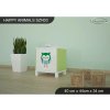 Noční stolek Animals SZN03 - AM03 (Barva bílá, Otevírání dvířek pravé)