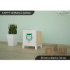 Noční stolek Animals SZN03 - AM03 (Barva bílá, Otevírání dvířek pravé)