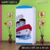 Skříň Happy SZ07 - velká loď (Barva bílá, Vnitřek skříně šatní tyč)